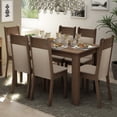 thumbnail image 2 of Juego de Comedor Madesa Jaíne Mesa Tablero de Madera con 6 Sillas Marrón/Crema Madesa con 6 Sillas, 2 of 10