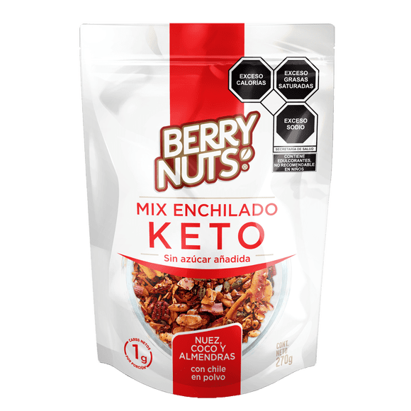 Mix Enchilado Keto Berry Nuts® Con Nuez, Coco Y Almendra 270