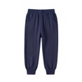 thumbnail image 5 of Pantalones deportivos pierna ancha liso niño/niña, cintura elástica, bolsillos laterales, suaves, transpirables, largos, negro, tallas 90-160 (1-14 años)., 5 of 5