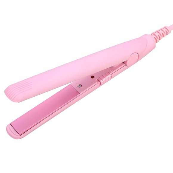 Mini plancha para el cabello, 2 en 1, placa para el cuidado del cabello, plancha para el cabello, rizador, diseño a prueba de futuro