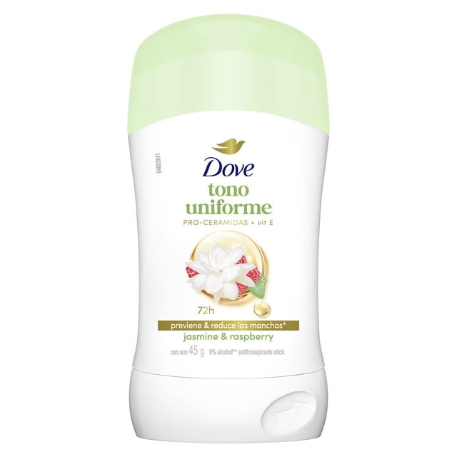Antitranspirante Dove Tono Uniforme Barra Raspberry & Jazmin 45 g