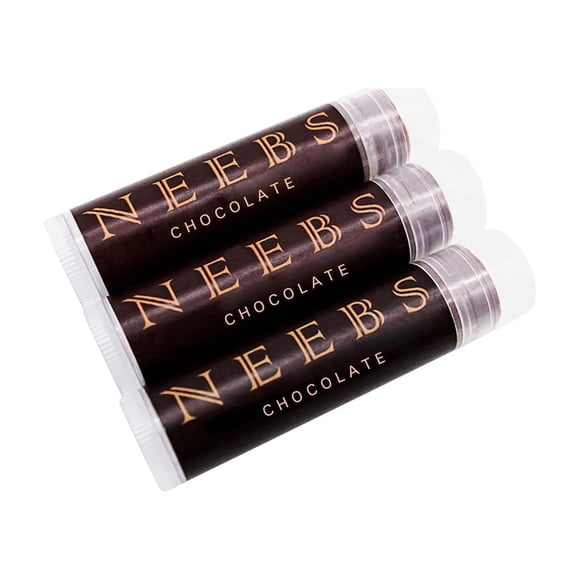 Bálsamo Labial NEEBS Chocolate Intensa Humectación Natural Artesanal 3pack de 4.5g