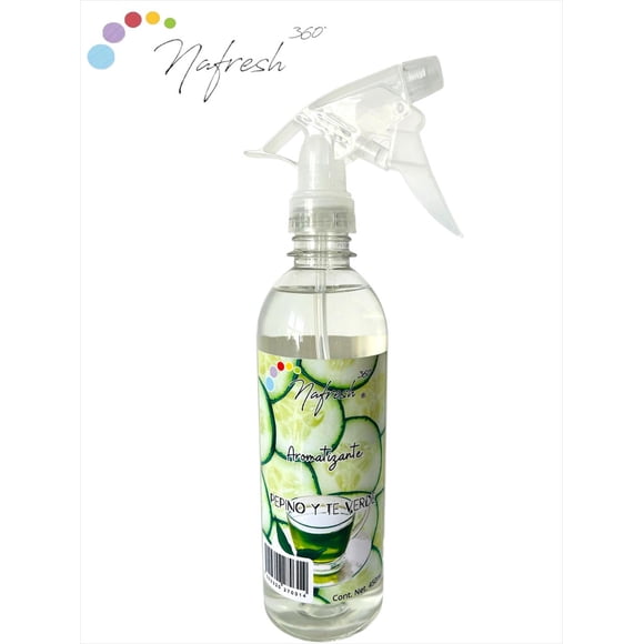 Aromatizante Ambiental y de Telas Nafresh 360° Pepino y Té Verde 450 ml