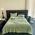 thumbnail image 4 of Color Style Taffeta Comfortable Fleece Blanket Sofa Leisure Throw Blanket, 4 of 6