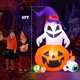 thumbnail image 4 of Inflable de Halloween Fantasma Brujo y Calabaza 1.5m con Luz LED, Decoración para Patio y Exterior, 4 of 5