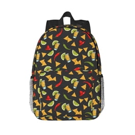 Easygdp Mexican Food Beer Mochila Ligera de 15 Pulgadas para Estudiantes, Mochila Cómoda para la Escuela y Viajes, Correas Ajustables