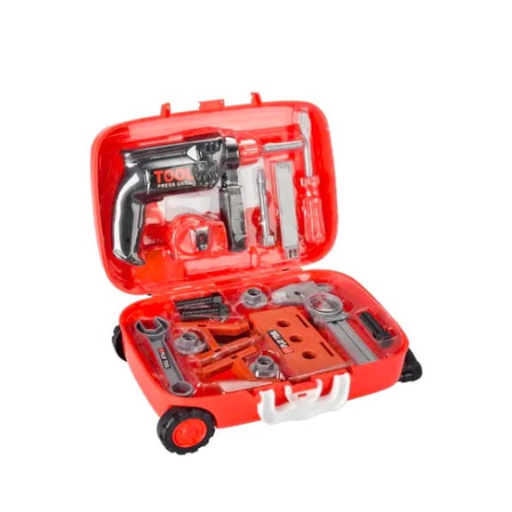 Set Herramientas Juguete Para Niños Maletin Ruedas +24 Pieza Deluxe HS0447529