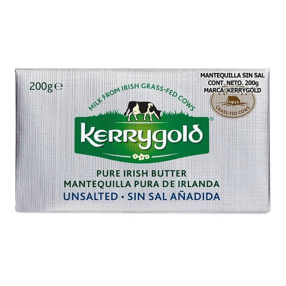 Mantequilla Kerrygold de Irlanda pura sin sal 200 g