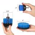 thumbnail image 2 of Kit de 3 cepillos para taladro para limpiar ruedas y baños | Eje de 1/4" de cambio rápido | Cerdas de nailon antirayaduras para bañeras, azulejos y juntas, 2 of 2