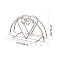 thumbnail image 3 of CaiYueKe Stainless Steel Napkin Holder, Paper Towel Rack for Kitchen Counter, Vertical Napkin Dispenser, Modern Tabletop Napkin Storage Organizer for Dining Room, Restaurant, Cafe, 3 of 7