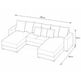 thumbnail image 2 of Sala Esquinera Modular en U El Bazar Store Oslo Lino Beige 160x290x160 cm 3 Piezas, 2 of 2