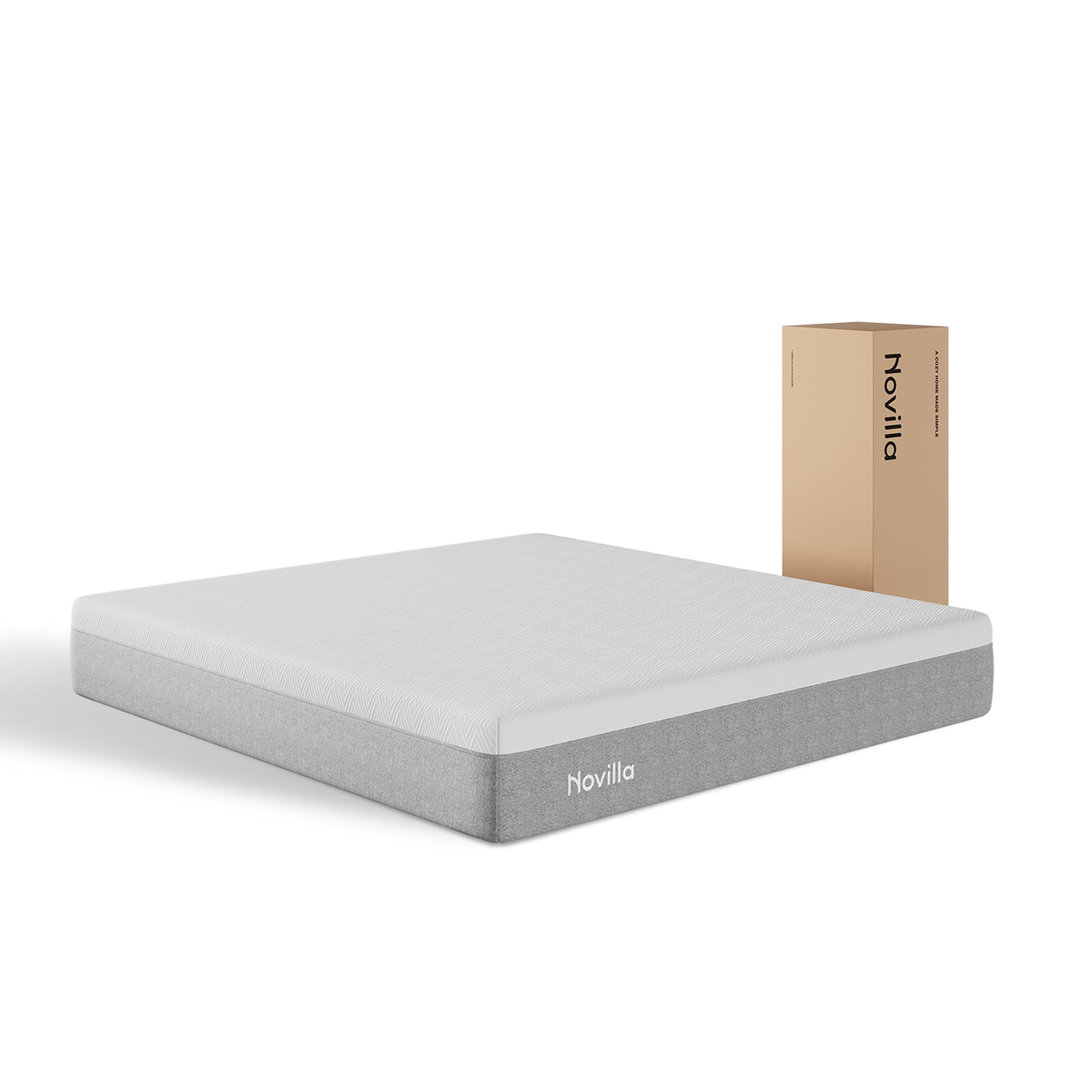 Colchón King Size De Espuma Con Gel De 25 Cm, Firmeza Media Y Soporte De Alta Densidad
