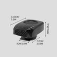 thumbnail image 3 of Xihbxyly Calentador de Coche de 12 V con Descongelación y Desempañado, Rotación Ajustable de 360 Grados, Conducción Eficiente En Invierno, Diseño Compacto y Portátil, Apto para Coches Pequeños, Suv y, 3 of 7
