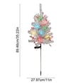 thumbnail image 4 of MTBLYS Árbol de Navidad solar de 89 cm (35 pulgadas) con luz LED multicolor para exteriores| resistente al agua| ideal para decorar caminos| jardines| patios y césped., 4 of 8