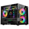 thumbnail image 4 of Gabinete XTREME PC GAMING Crystal Core Mini Torre 3 Fan ARGB 600W Negro CDXT3700BK, 4 of 5