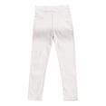 thumbnail image 2 of Leggings de color liso para niñas pequeñas, pantalones ajustados casuales de algodón suave con estampado, 3-4 años, 110, 3/T, 2 of 4