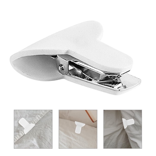 RENACLIPY 4Ud Clips Con Espuma Para Fijar Edredones Y Sábanas En Casa Con Sujeción Rápida Y Sin Deslizamiento