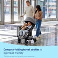 thumbnail image 3 of Graco Ready2Jet Compact Stroller – Compact Travel Stroller with Automatic Fold, Lilac Mod, 3 of 5