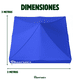 thumbnail image 2 of Repuesto de Toldo Lona 3x3 Azul Para Carpas  Inmatmex, 2 of 10