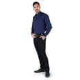 thumbnail image 1 of Camisa Azul Marino Slim Fit para Hombre Manga Larga Moda Casual, 1 of 4