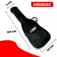 thumbnail image 5 of Funda para Guitarra Electrica Asa Reforzada Impermeable Negro, 5 of 5