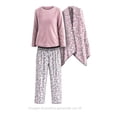 thumbnail image 4 of Pijama Secret Treasures para Dama Playera Manga Larga con Pantalón Animal Print Corazones Rosa Talla M 3 Piezas, 4 of 4
