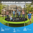 thumbnail image 4 of Trampolín Brincolín YEI Verde de 10 Pies con Red de Seguridad y Estructura de Acero 305 cm, 4 of 7