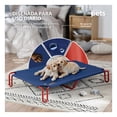 thumbnail image 3 of Cama Elevada para Perro con Malla Transpirable, Catre de Mascotas Esquimal (Azul - Rojo,90x65x20 cm), 3 of 7