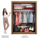 thumbnail image 4 of Ropero Closet Madesa Denver 2 Puertas Corredizas Marrón/Blanco, 4 of 5
