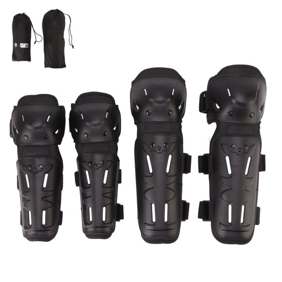 Rodilleras de codo para motocicleta, protectores de rodilla ajustables para adulto, para ciclismo de carreras y Motocross, 4 Uds. YUNYI BRAND Deportes