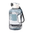 thumbnail image 2 of Vaso de agua de gran capacidad para deportes y fitness, botella de agua Ton Ton, resistente a altas temperaturas, cubo Ton Ton, vaso grande para el vientre, vaso recto para beber con asa de, 2 of 7