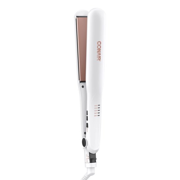 Plancha de pelo Flat Iron Conair de doble cerámica de 1 1/4 pulgadas