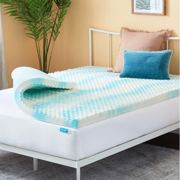 Sobrecolchón Linenspa de espuma viscoelástica con gel de 8 cm Twin XL