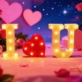 thumbnail image 1 of Letras iluminadas "Te amo" | Decoración romántica LED para aniversarios y San Valentín | El regalo perfecto para tu ser querido, 1 of 6