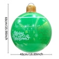 thumbnail image 3 of Bola inflable grande de Navidad | Adorno navideño de PVC de 66 cm para jardín y fiestas en interiores | Decoración festiva colgante con diseño impermeable, 3 of 5