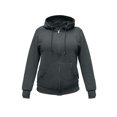 thumbnail image 1 of Sudadera Fruit of the Loom Para mujer con capucha y cierre, gris jaspe obscuro, talla EG, 1 of 4