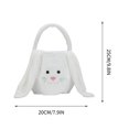 thumbnail image 4 of Xihbxyly Cesta de Pascua Personalizada con Forma de Conejito, Diseño Suave y Esponjoso, Lindas Orejas de Conejo, Gran Capacidad para Huevos y Dulces, Ideal para Pascua o Uso Diario, Regalo para Niñas, 4 of 4