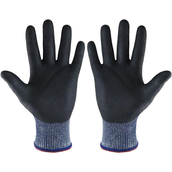 Guantes Industriales, MXGBE-001, 1 Par, M, Azul, 85 a 95mm x 240mm, Nitrilo,HPPE, CE EN388 Nivel 5., Guantes Industriales, Guantes Industriales Azul, Guantes In
