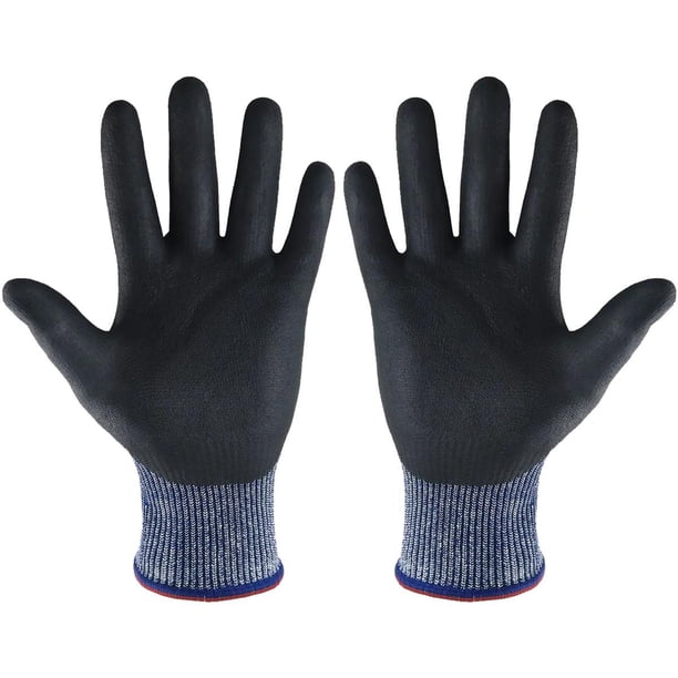 Guantes Industriales, MXGBE-001, 1 Par, M, Azul, 85 a 95mm x 240mm, Nitrilo,HPPE, CE EN388 Nivel 5., Guantes Industriales, Guantes Industriales Azul, Guantes In
