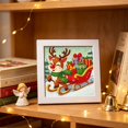 thumbnail image 4 of Amzcrzy Juguetes Para Niñas,Juguetes Educativos,Juguetes Stem,Kit De Navidad Con Marco 5D Redondo Con Taladro Completo,Cuadro De Arte De Diamantes,Adornos Navideños Festivos,Decoración De Pared,Regalo, 4 of 6
