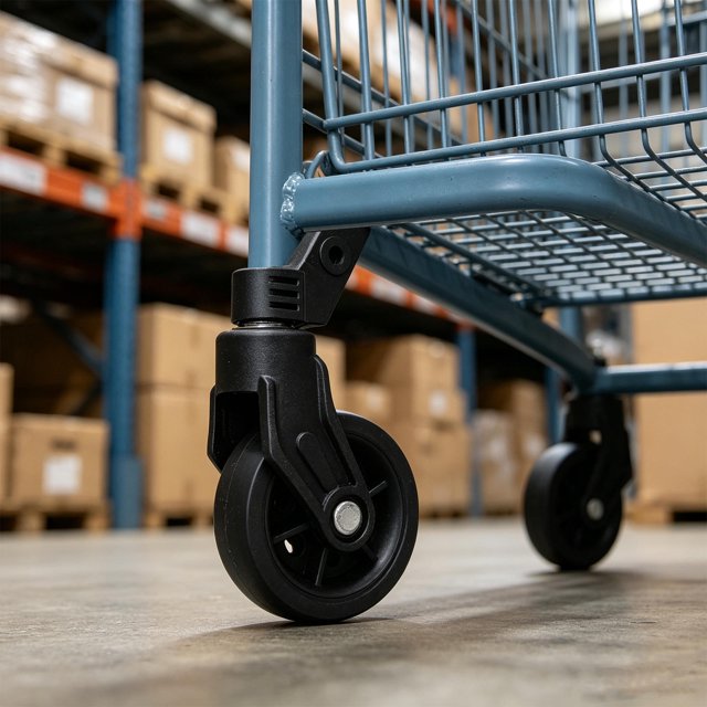 YSNOOWE 2Ud Giratorias Para Carrito De Supermercado Con Montaje Y Soporta Cargas Pesadas