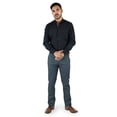 thumbnail image 1 of Camisa Negra Manga Larga De Vestir Para Hombre Estilo Casual Slim Fit, 1 of 4