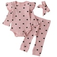 thumbnail image 1 of Conjunto de ropa Fullfamous para bebés de 6 a 9 meses con forma de corazón rosa, 1 of 6