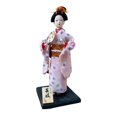 thumbnail image 1 of Estatua de escritorio con figura de Kabuki asiática de 12 pulgadas, estatuilla de muñeca geisha con kimono japonés para Estilo C, 1 of 7