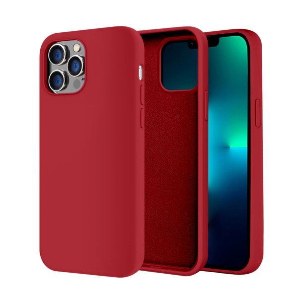Funda de Protección para iPhone 13 Pro - Sovico - Silicón con Forro de Microfibra