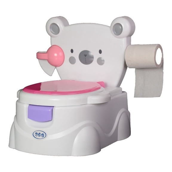 Baño Entrenador AEIOU  Osito Niña Rosa