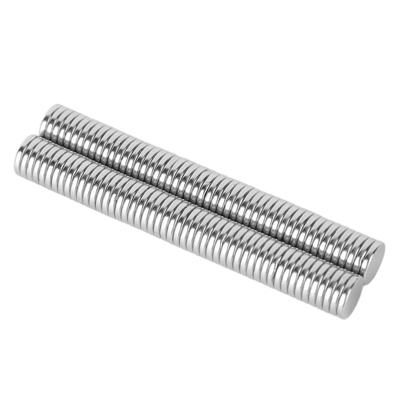 Imán De Neodimio, 100 Piezas Protección Contra La Oxidación Imán Redondo De Uso Amplio De 10x2 Mm Portátil De Alta Resistencia Para Taller