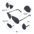 thumbnail image 3 of Lentes de Sol Tommy Hilfiger Para Hombre X62049 Negro Filtro UV, 3 of 5