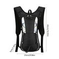 thumbnail image 3 of Mochila de Hidratación para Senderismo, Running y Ciclismo: Depósito de Agua de 2 Litros, Correas Ajustables, Detalles Reflectantes, Bolsillo de Malla y Diseño Ligero de Poliéster para Deportes Al Ai, 3 of 7