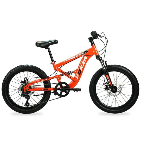 Bicicleta FORZA Montaña ROVER DS R20 7V. Niño DS Frenos Doble Disco Mecanico Acero Naranja/Negro Talla:UN